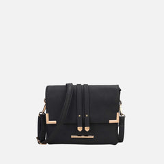 Valeska Crossbody Bag Black | Ashley Stewart