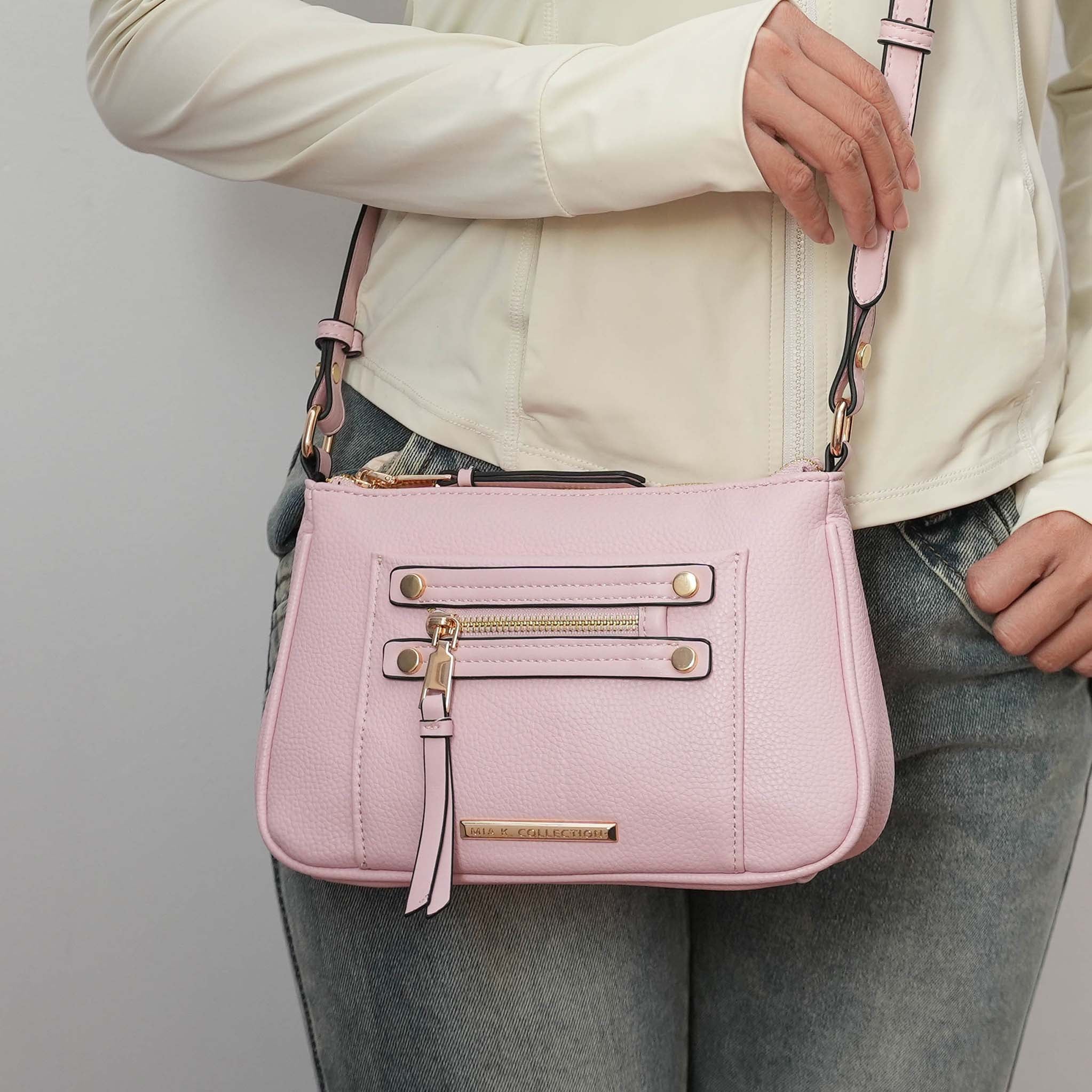 Essie Crossbody Bag Taupe | Ashley Stewart