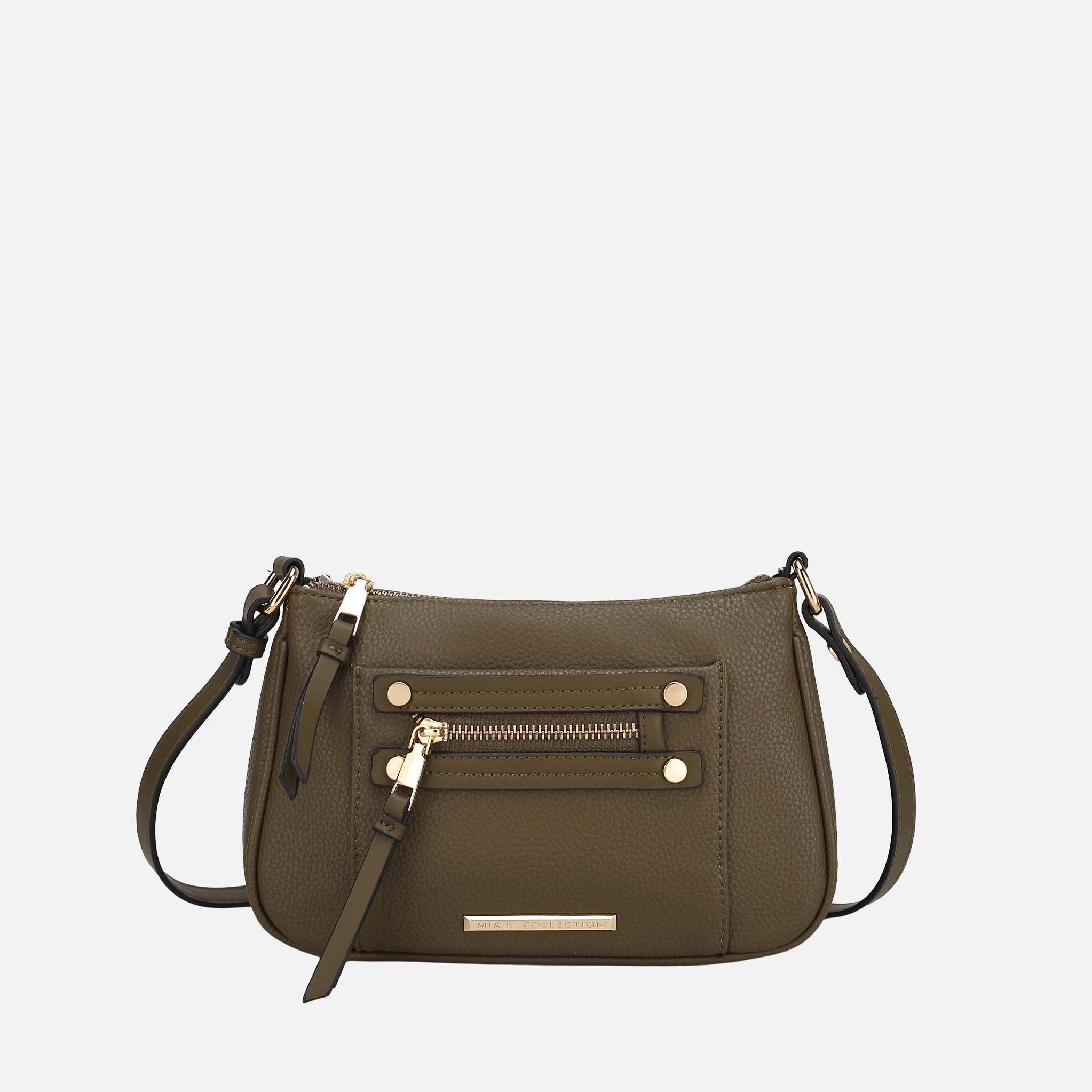 Essie Crossbody Bag Taupe | Ashley Stewart