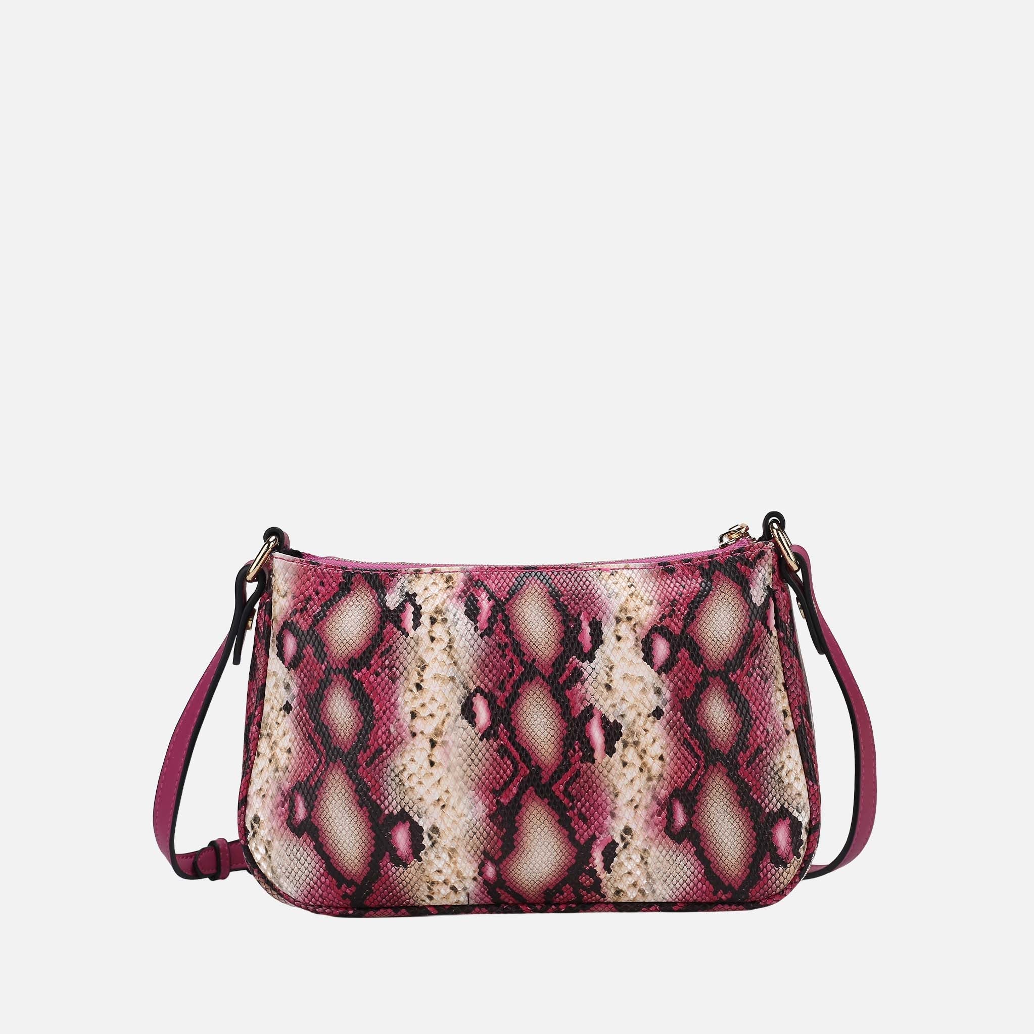 Essie Snake Effect Crossbody Bag Snake Beige | Ashley Stewart
