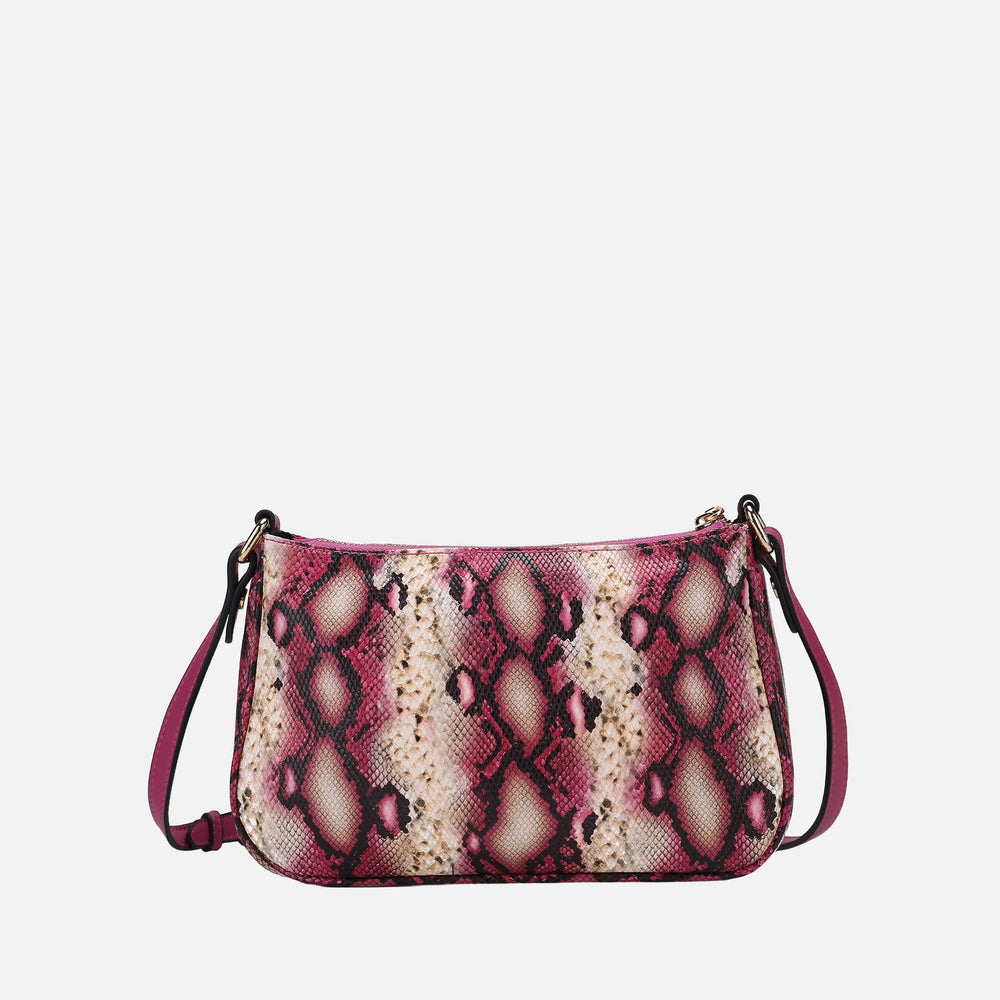 Essie Snake Effect Crossbody Bag Snake Beige | Ashley Stewart