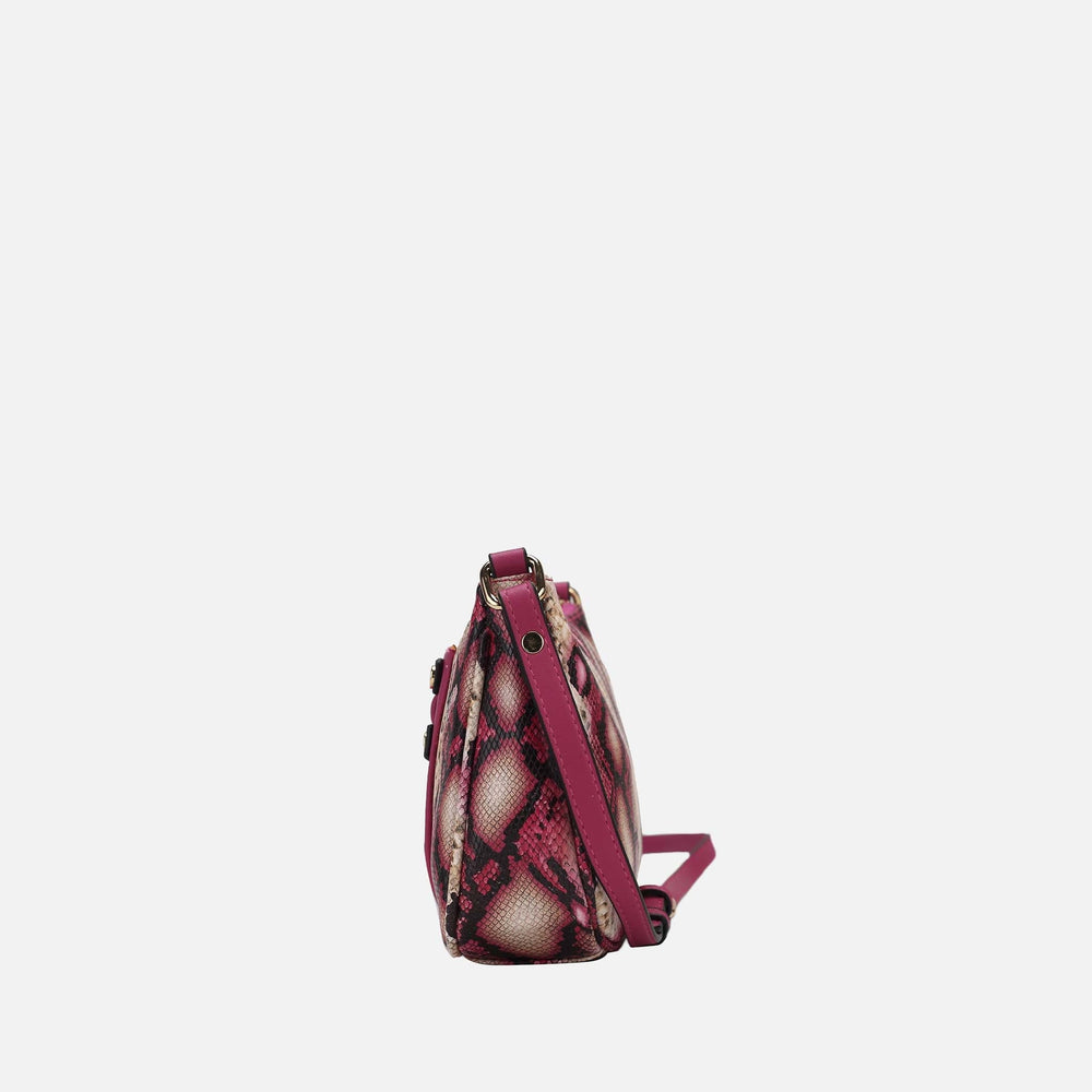 Essie Snake Effect Crossbody Bag Snake Beige | Ashley Stewart