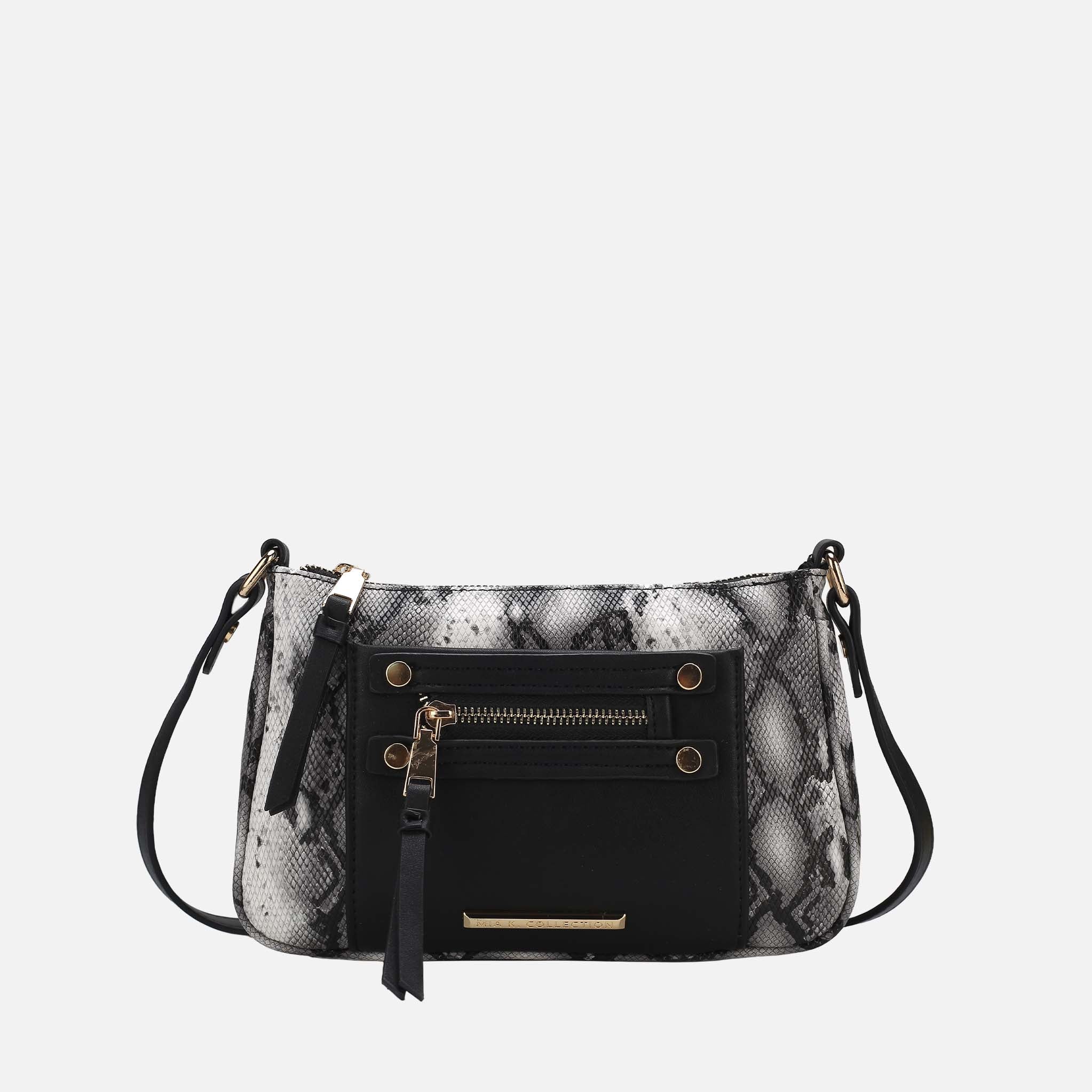 Essie Snake Effect Crossbody Bag Snake Beige | Ashley Stewart
