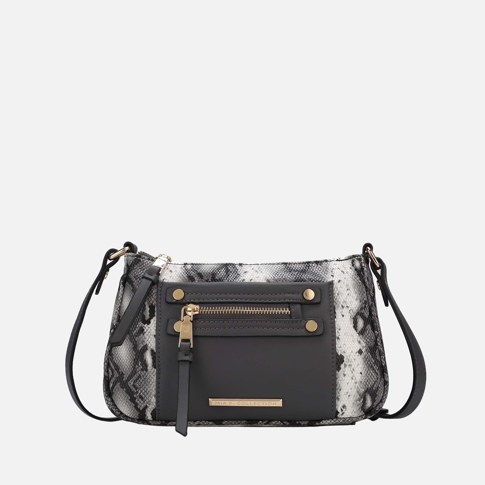 Essie Snake Effect Crossbody Bag Snake Beige | Ashley Stewart