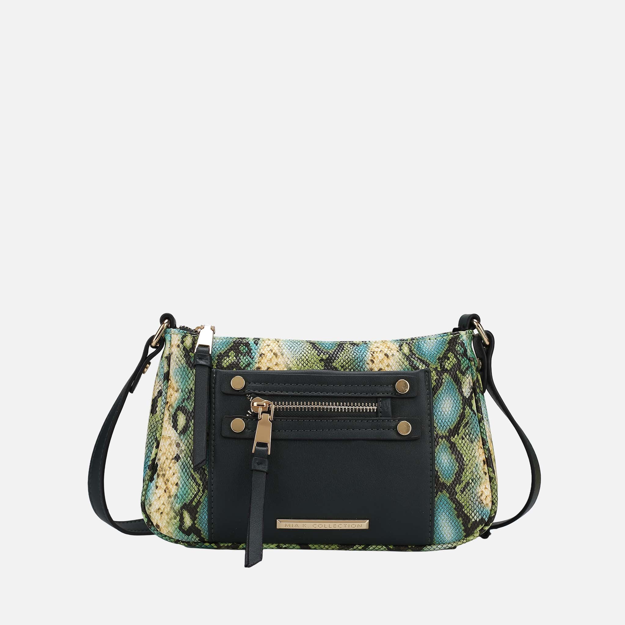Essie Snake Effect Crossbody Bag Snake Beige | Ashley Stewart