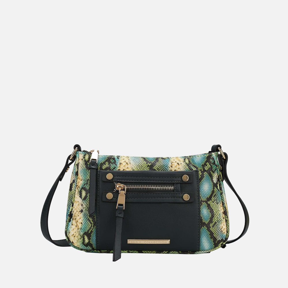 Essie Snake Effect Crossbody Bag Snake Beige | Ashley Stewart