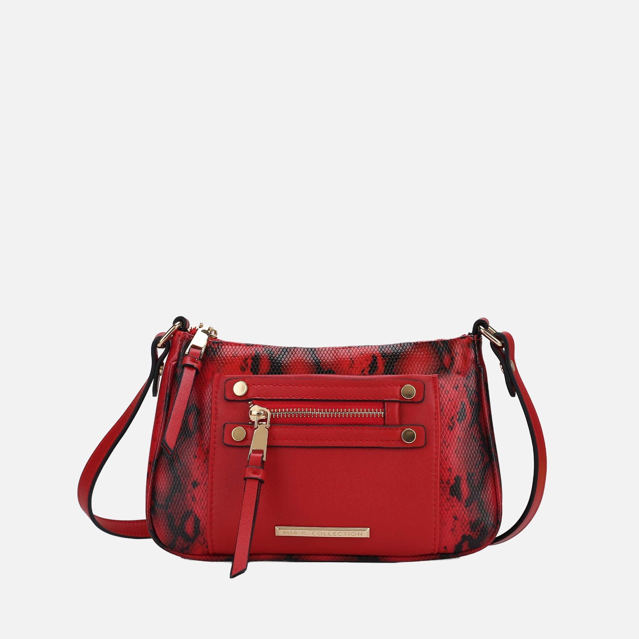 Essie Snake Effect Crossbody Bag Snake Beige | Ashley Stewart