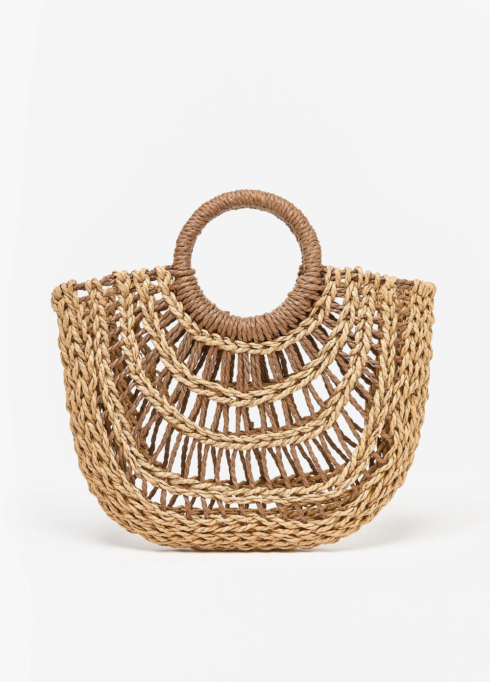 Braided Straw Tote Natural | Ashley Stewart