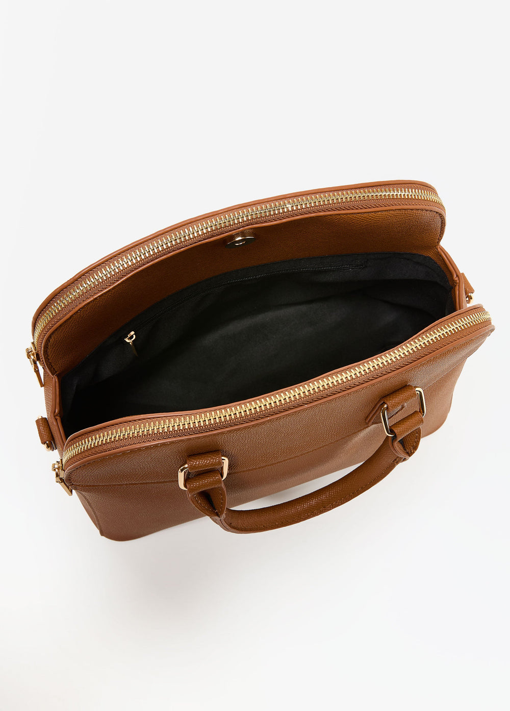 Faux Leather Satchel Caramel Cafe | Ashley Stewart