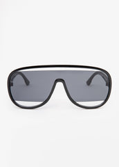 Cutout Aviator Sunglasses Black | Ashley Stewart