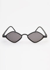 Diamond Frame Sunglasses Black | Ashley Stewart