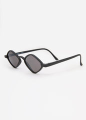 Diamond Frame Sunglasses Black | Ashley Stewart