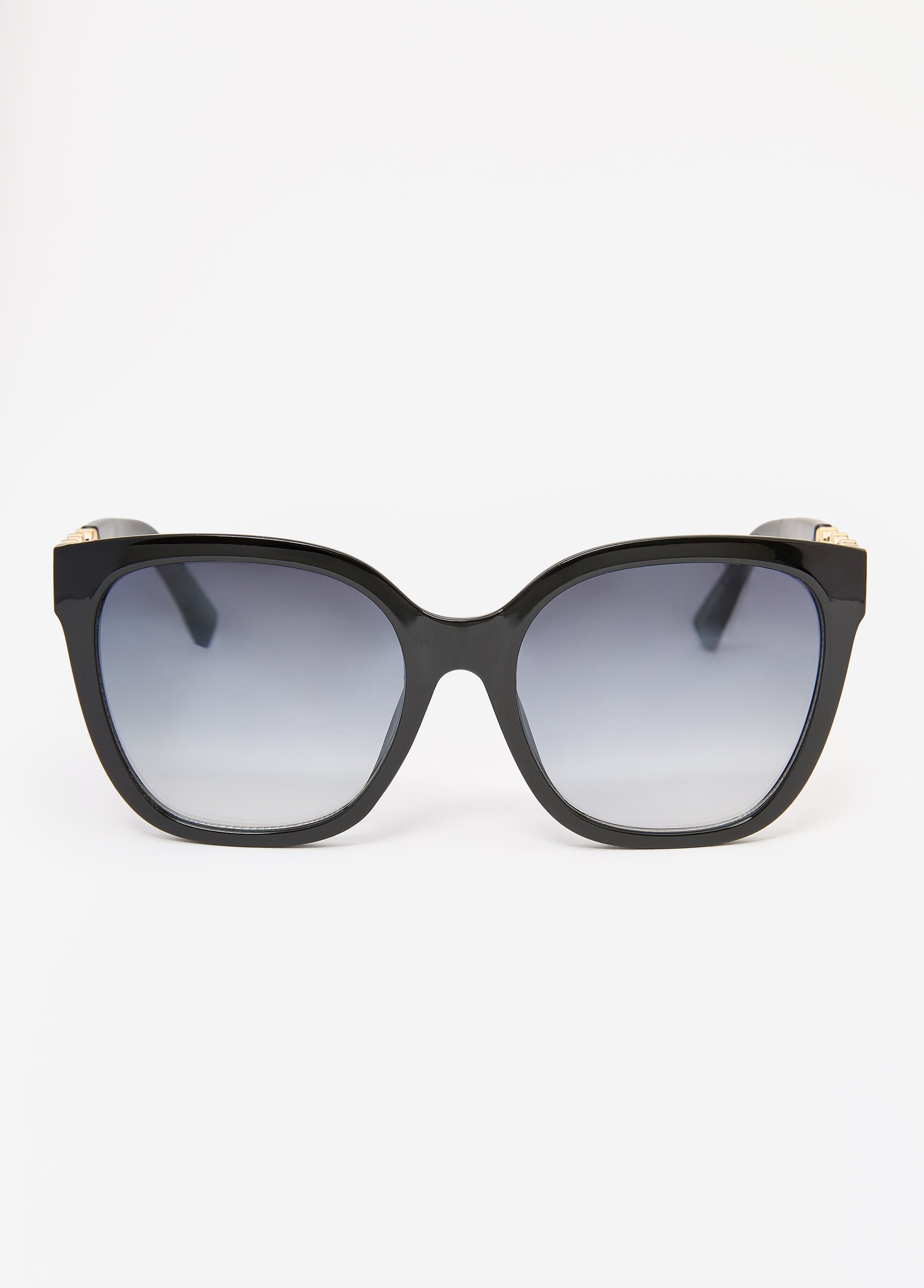 Clover Cutout Sunglasses Black | Ashley Stewart