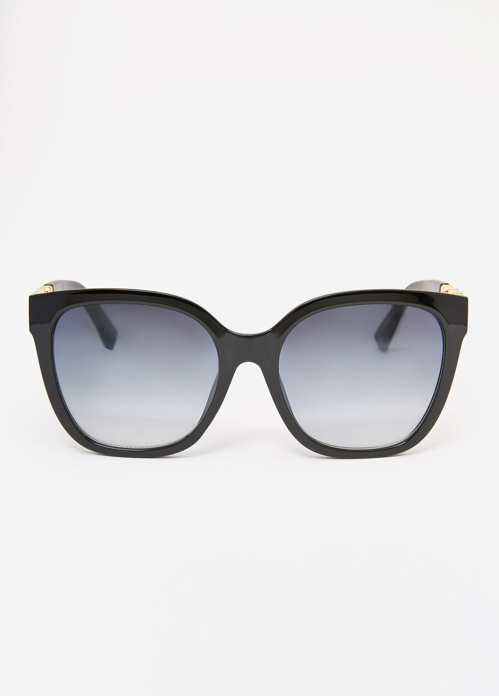 Clover Cutout Sunglasses Black | Ashley Stewart