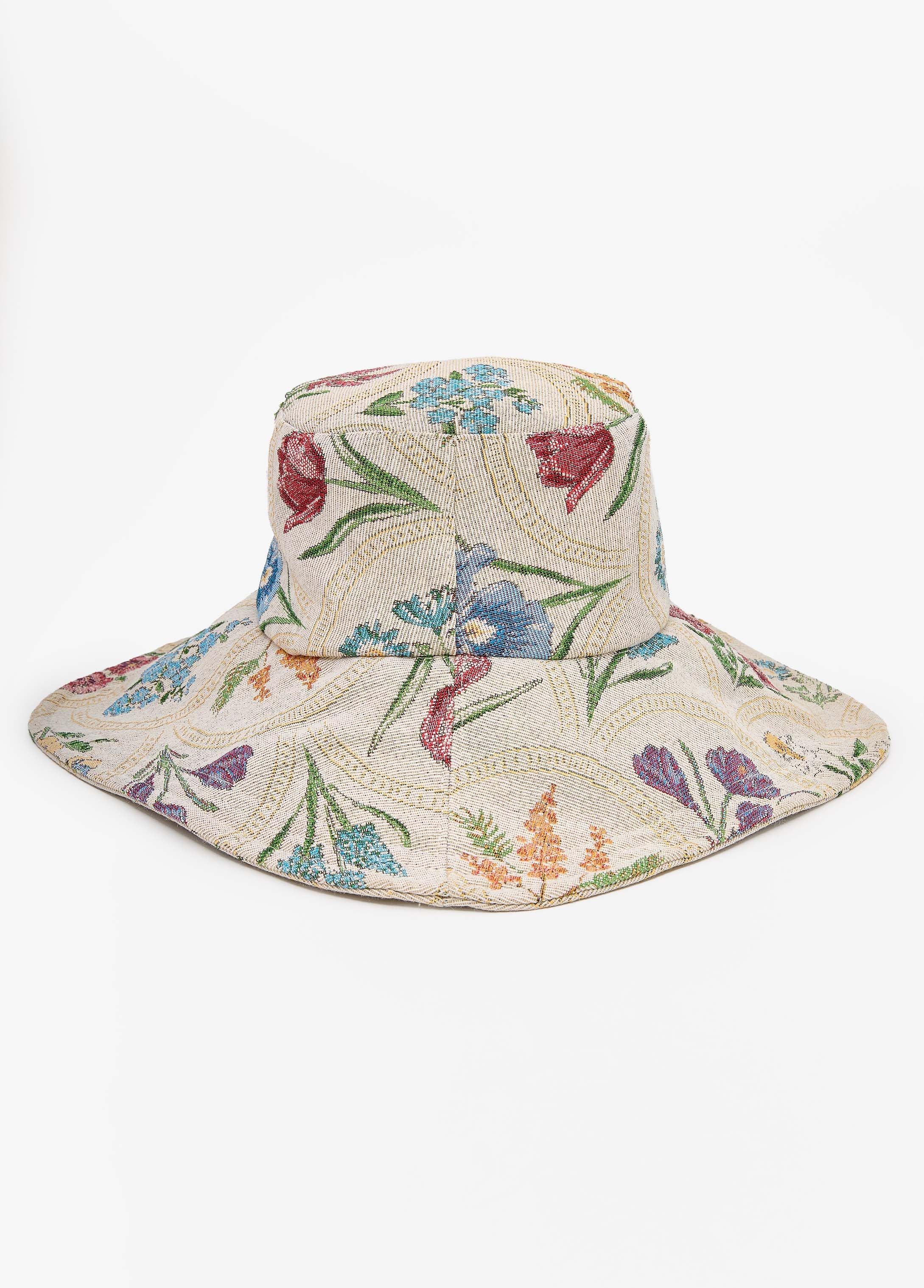 Floral Jacquard Bucket Hat Multi | Ashley Stewart