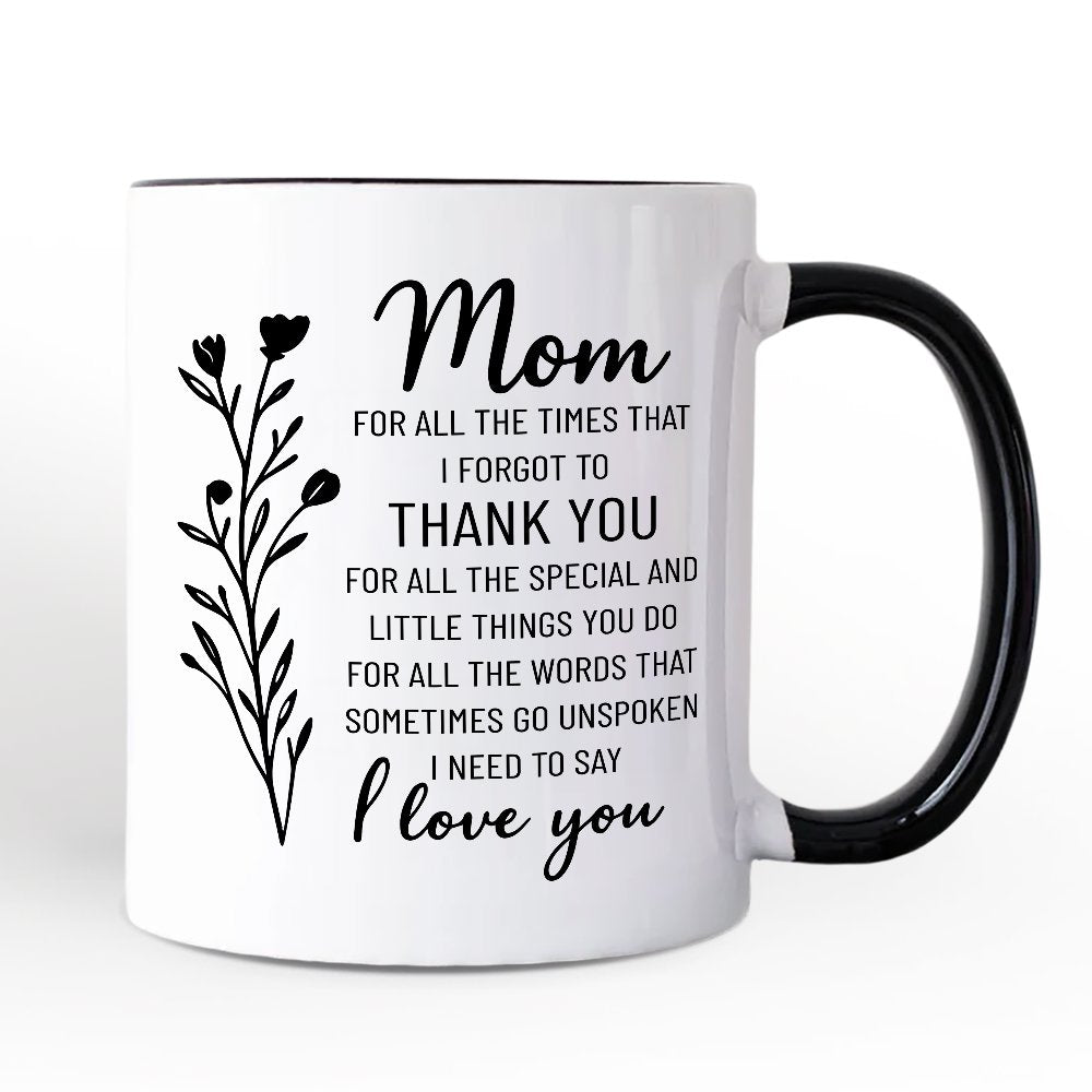 Thank You Mom Mug White | Ashley Stewart