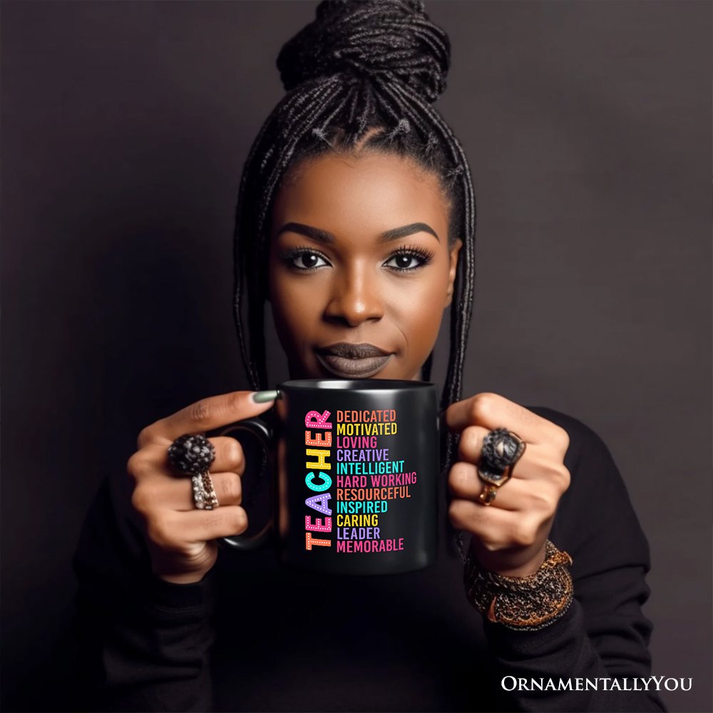 Teacher Ceramic Mug Black | Ashley Stewart