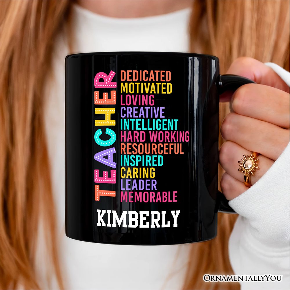 Teacher Ceramic Mug Black | Ashley Stewart