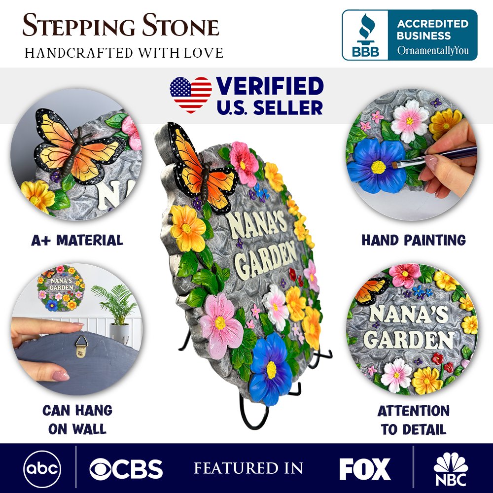 Nanas Garden Stepping Stone Multi | Ashley Stewart
