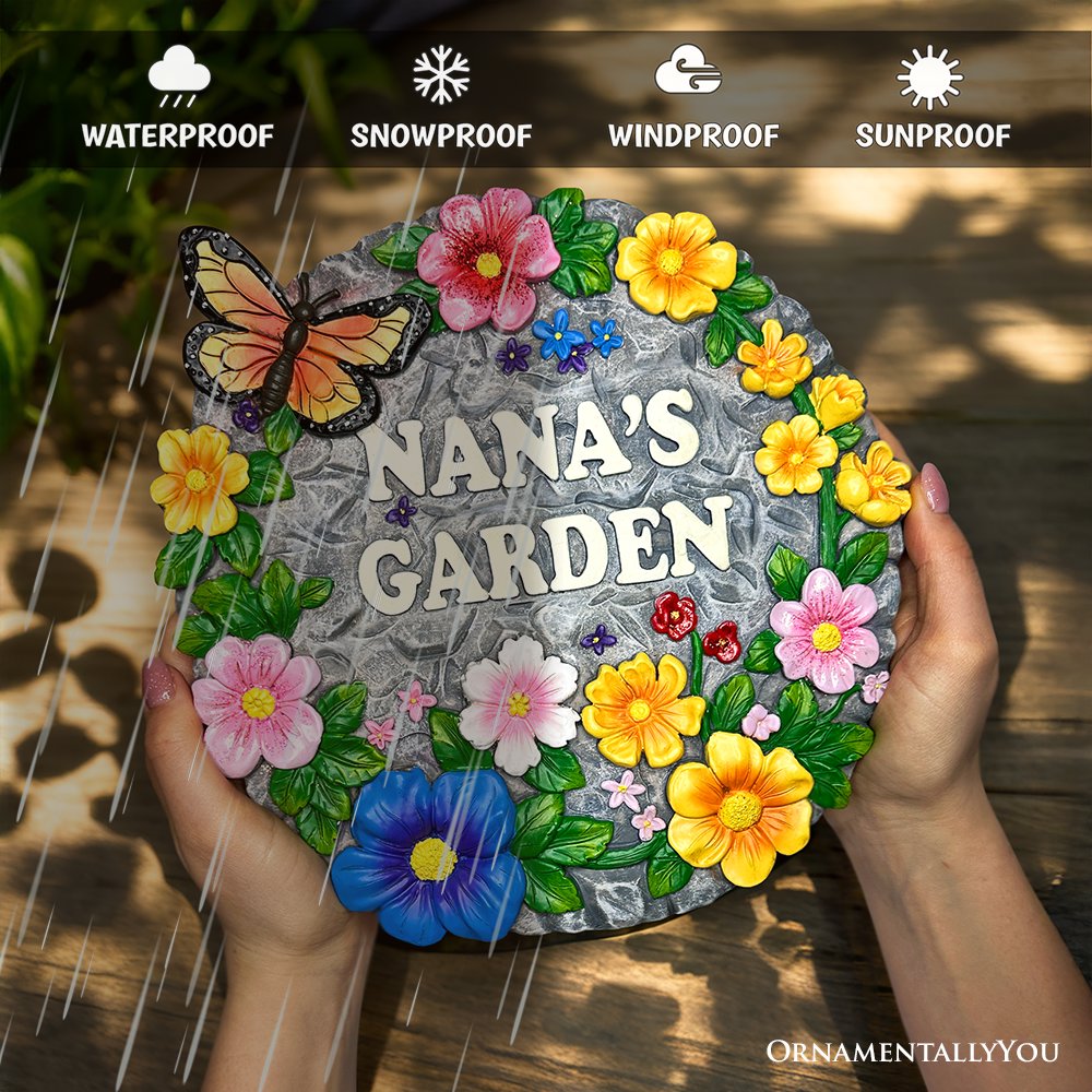 Nanas Garden Stepping Stone Multi | Ashley Stewart