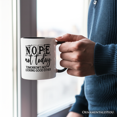 Nope Not Today Ceramic Mug White | Ashley Stewart