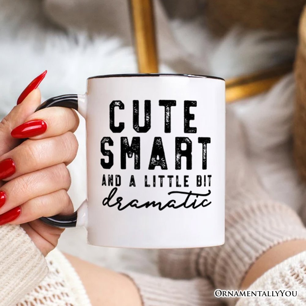 A Little Bit Dramatic Ceramic Mug White | Ashley Stewart