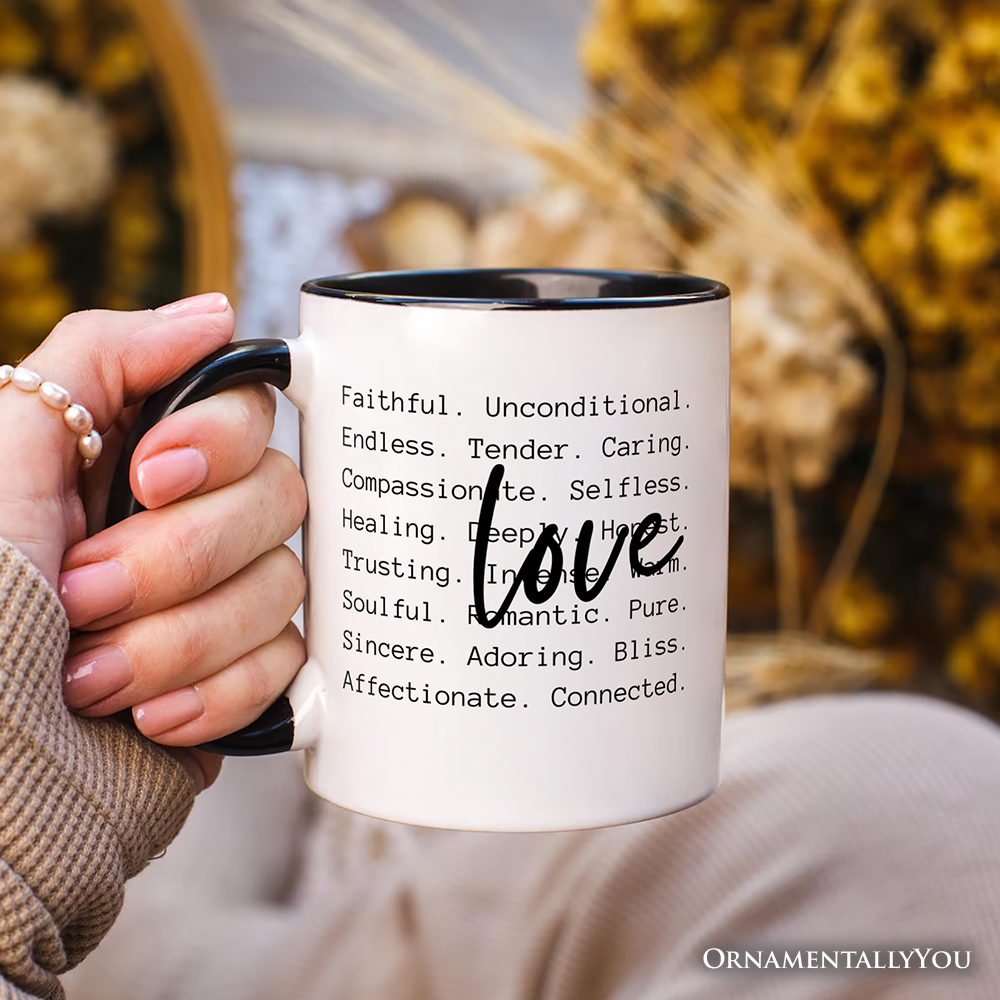 Definition Of Love Mug Black Handle | Ashley Stewart