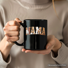 Cow Print Mama Ceramic Mug Black | Ashley Stewart