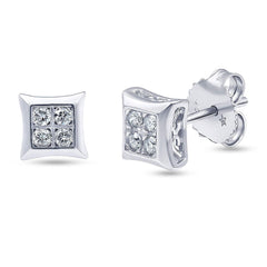 0.25 Carat Bezet Set Lab Grown Diamond Stud Earrings  | Ashley Stewart