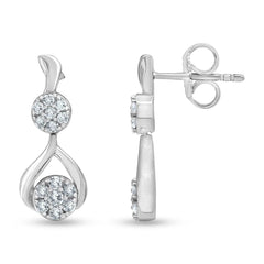 0.50 Carat Lab Grown Diamond Drop Earrings Gift Box Set  | Ashley Stewart