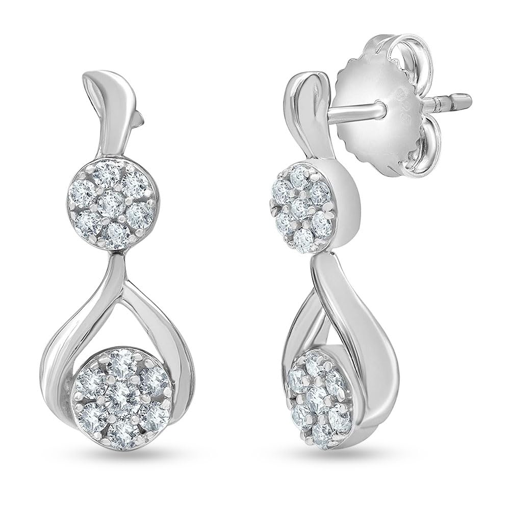 0.50 Carat Lab Grown Diamond Drop Earrings Gift Box Set  | Ashley Stewart