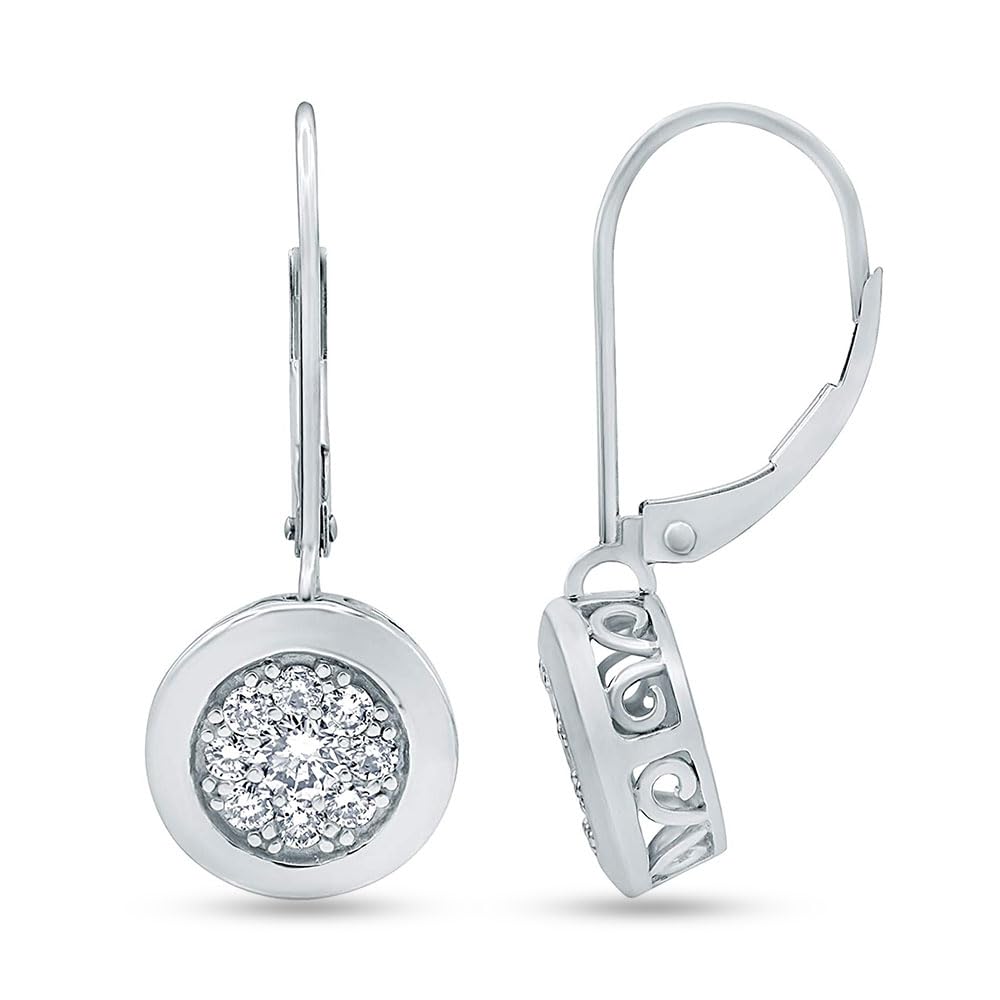 0.65 Carat Lab Grown Diamond Dangle Earrings Gift Box Set  | Ashley Stewart