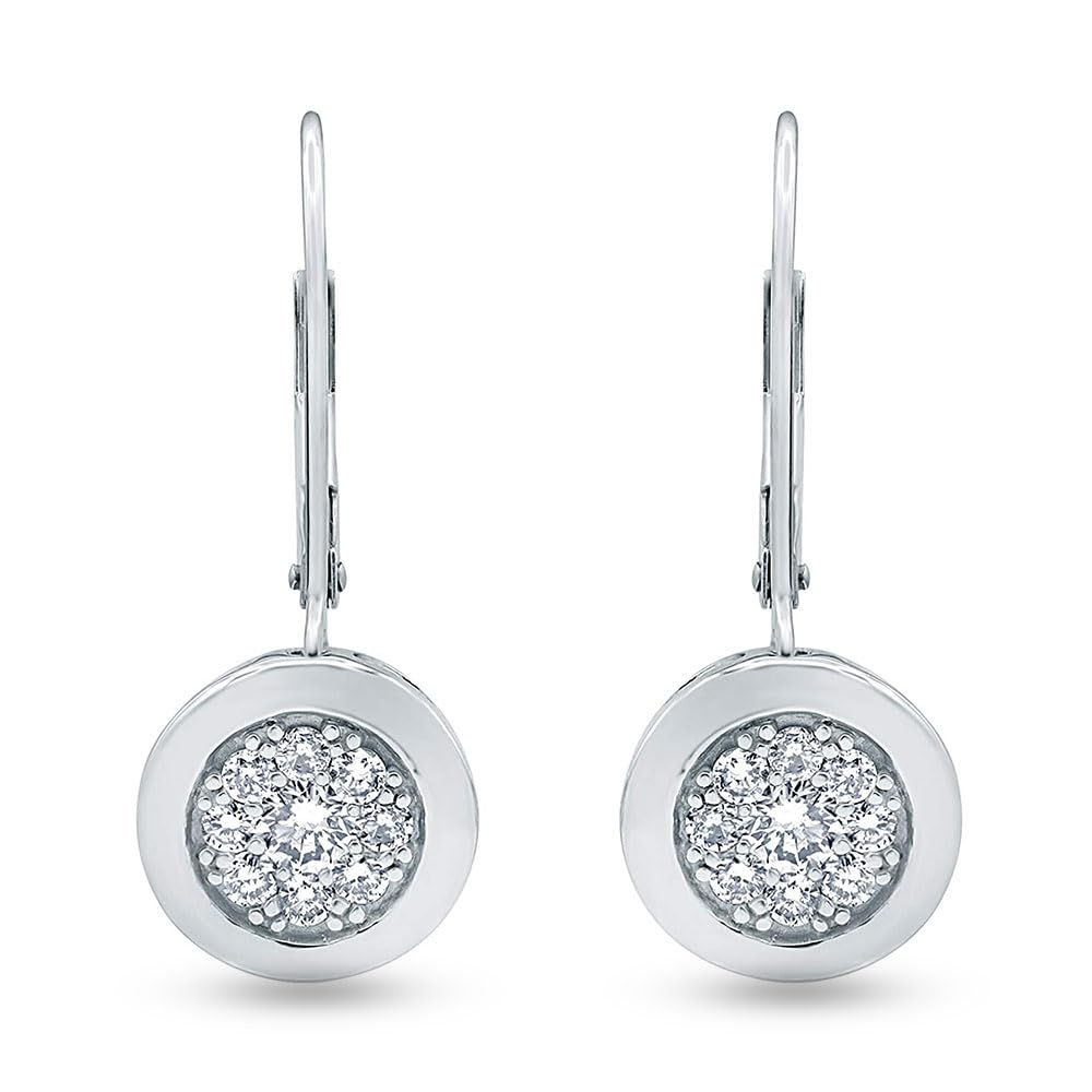 0.65 Carat Lab Grown Diamond Dangle Earrings Gift Box Set  | Ashley Stewart
