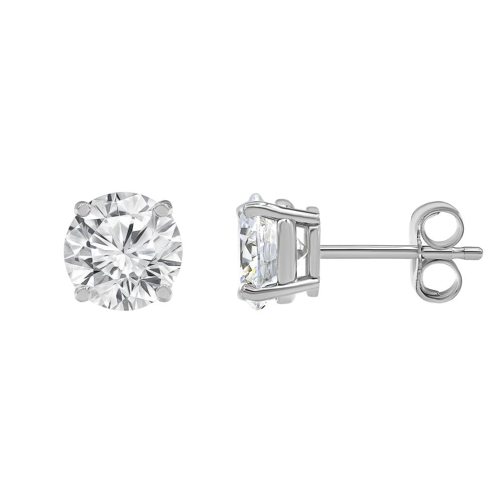 0.50 Carat Round Cut Lab Grown Diamond Stud Earrings  | Ashley Stewart