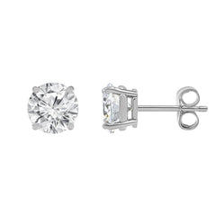 0.50 Carat Round Cut Lab Grown Diamond Stud Earrings  | Ashley Stewart