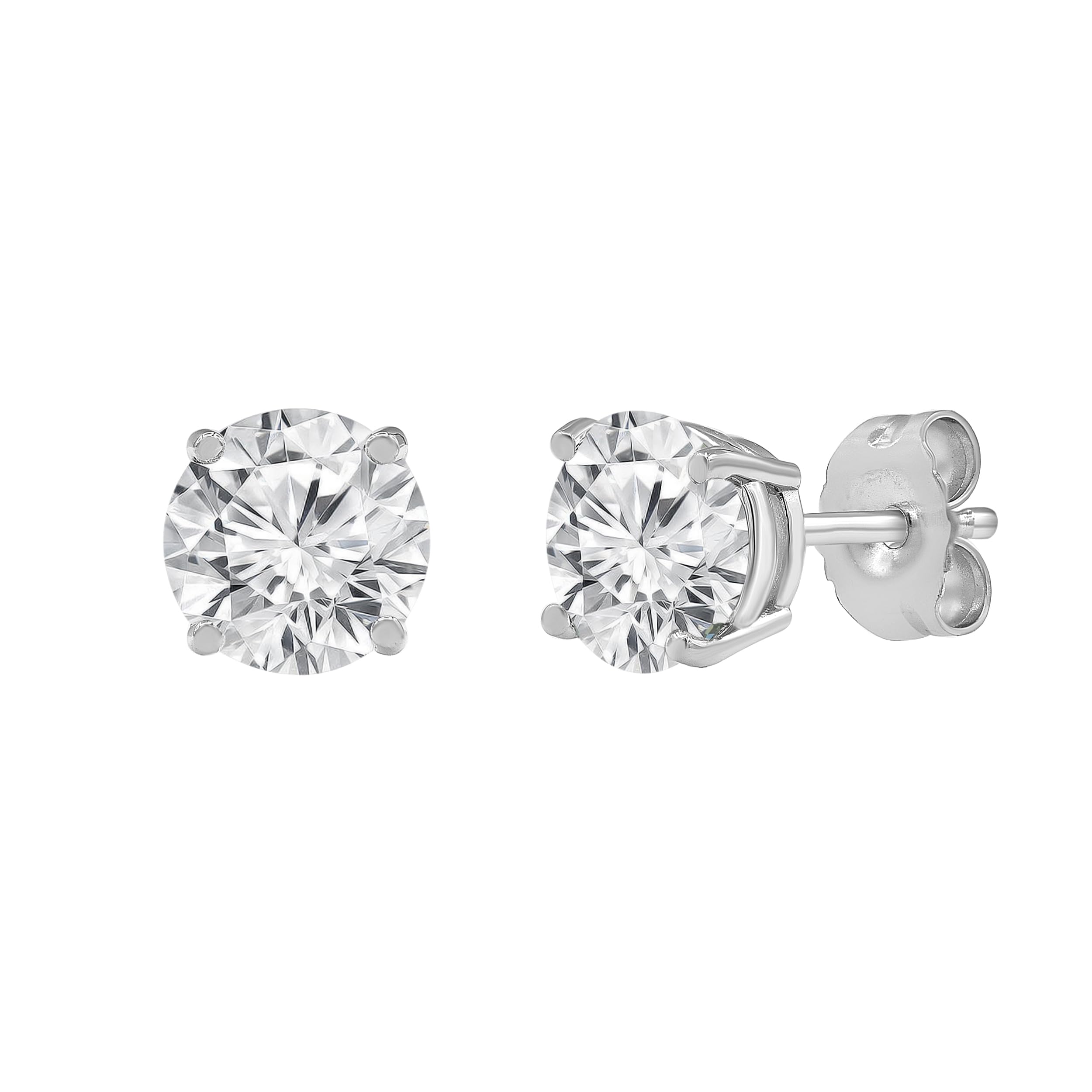 0.50 Carat Round Cut Lab Grown Diamond Stud Earrings  | Ashley Stewart