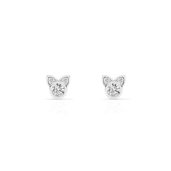 0.25 Carat Cat Shaped Lab Grown Diamond Stud Earrings  | Ashley Stewart