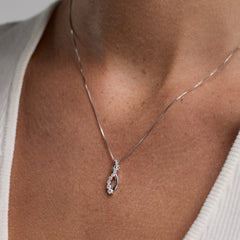 0.25 Carat Lab Grown Diamond Infinity Pendant Necklace  | Ashley Stewart