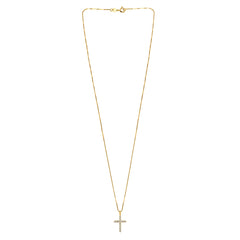 0.25 Carat Lab Grown Diamond Cross Pendant Necklace  | Ashley Stewart