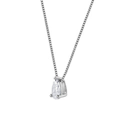 0.50 Carat Lab Grown Pear Solitaire Diamond Necklace  | Ashley Stewart