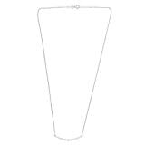 0.75 Carat Lab Grown Diamond Smile Necklace in Sterling Silver  | Ashley Stewart