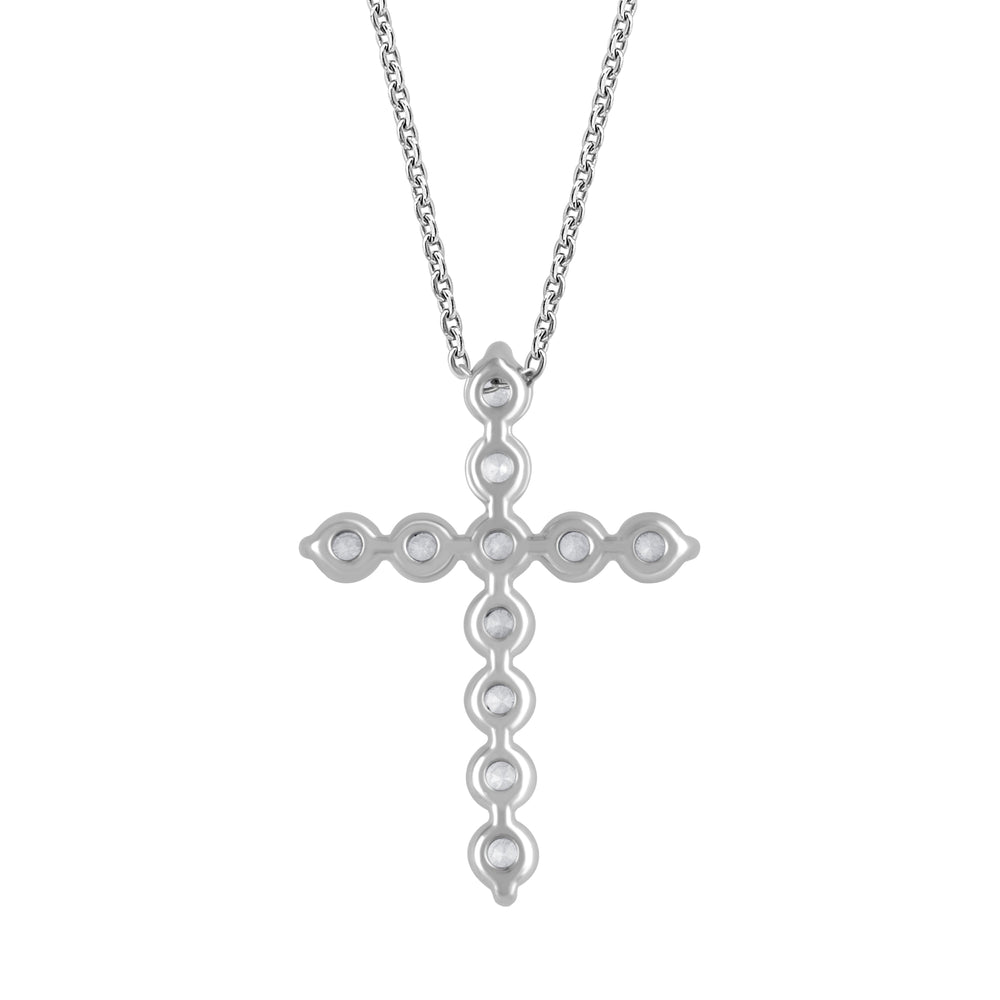 1 Carat Lab Grown Diamonds Cross Pendant Necklace  | Ashley Stewart