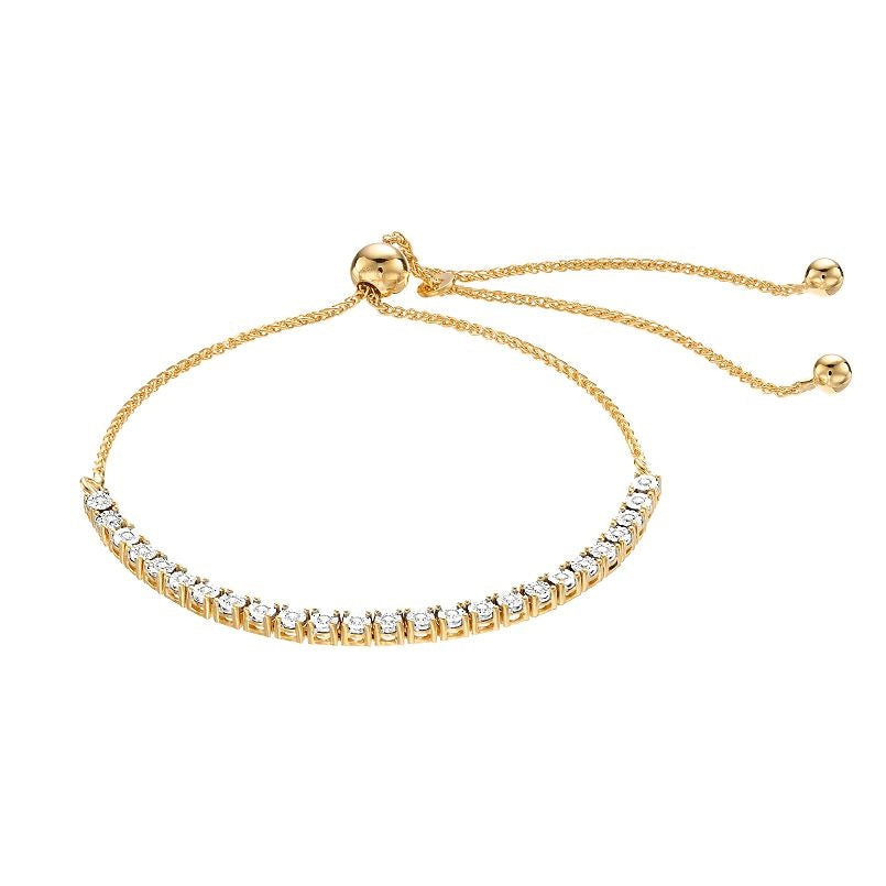 0.25 Carat Lab Grown Diamond Bolo Bracelet Rose | Ashley Stewart
