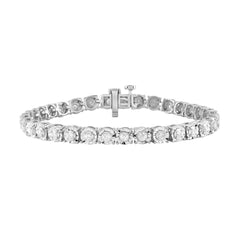 1 Carat Round Lab Grown Diamond Tennis Bracelet White | Ashley Stewart