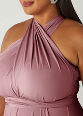 Convertible Multi Way Maxi Dress Blush | Ashley Stewart