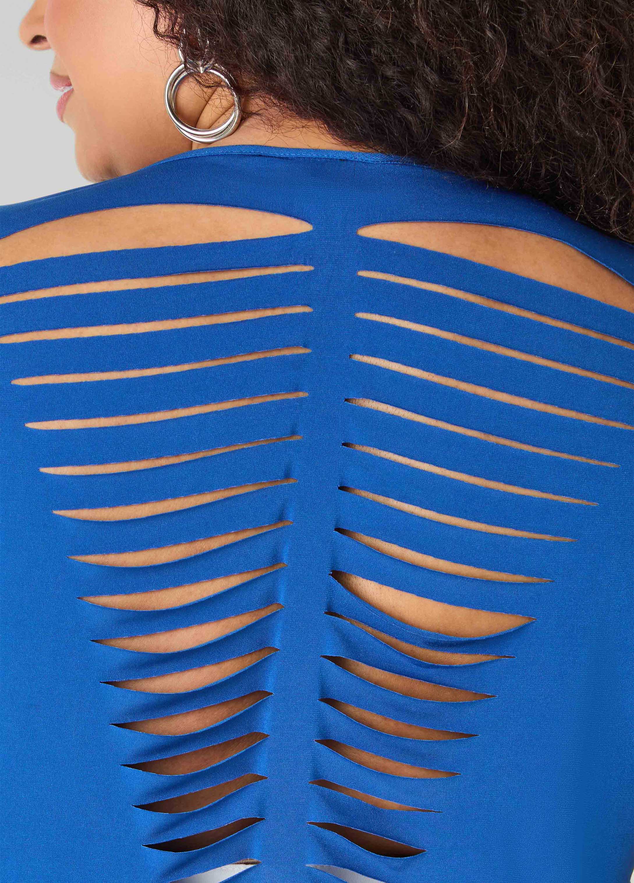 Laser Cut Top White | Ashley Stewart