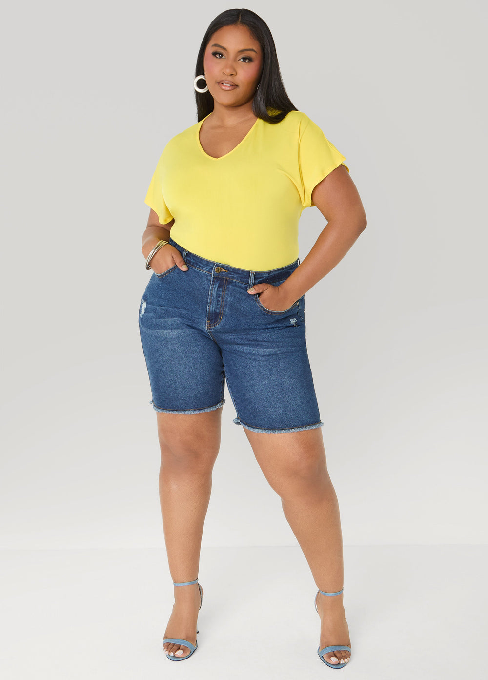 Laser Cut Top White | Ashley Stewart
