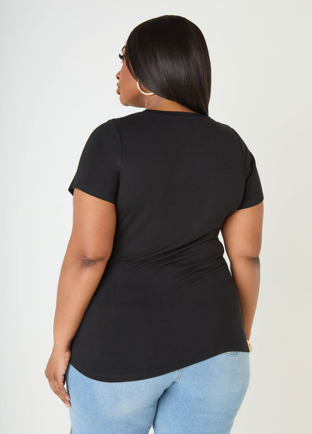 Beautiful Intelligent Graphic Tee Black | Ashley Stewart