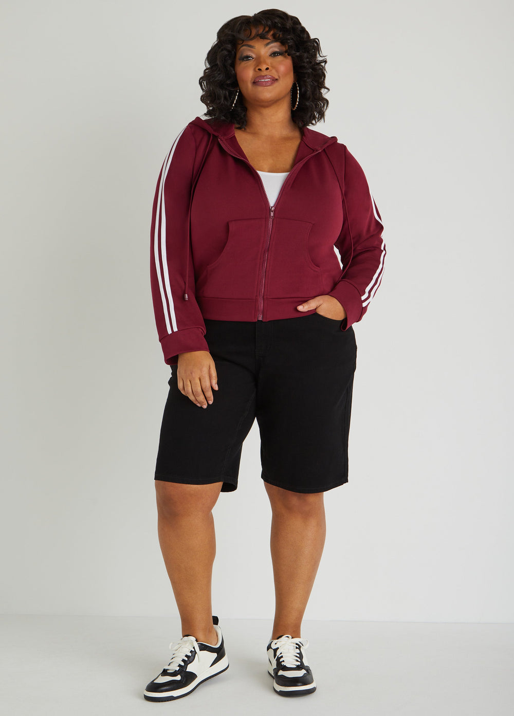 Plus Size Jean Shorts Plus Size Mid Rise Denim Shorts Lt Sky Blue | Ashley Stewart