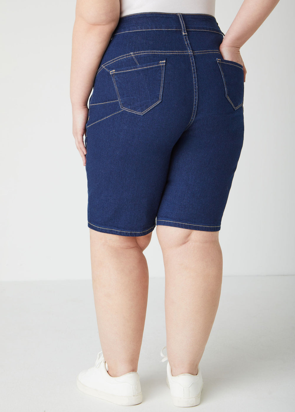 Plus Size Jean Shorts Plus Size Mid Rise Denim Shorts Lt Sky Blue | Ashley Stewart